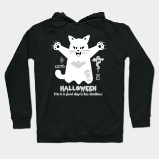 CAT rules - This is a good day to be rebellious for Halloween Hoodie